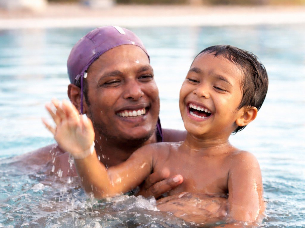 dilip da with his kid gallery